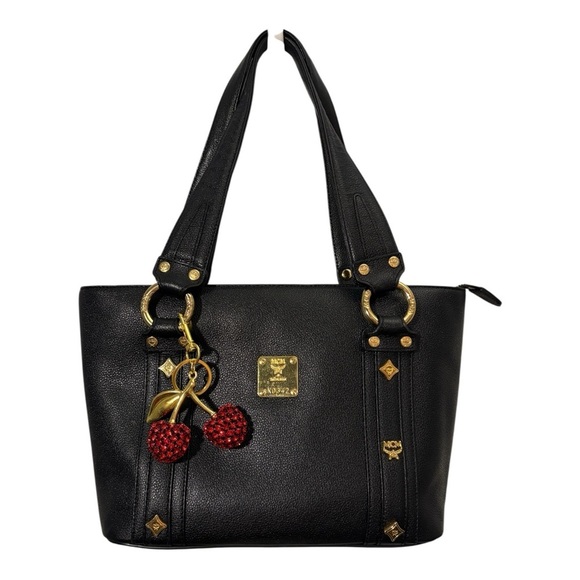 MCM Shouler Tote with Gold Accents in EUC - Picture 8 of 8